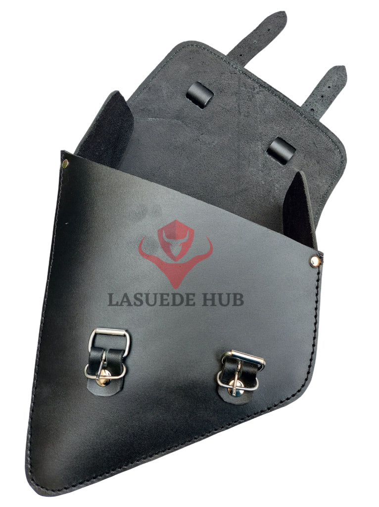 Small 7” Swingarm Solo Bag Reliable Leather Motorcycle Saddle Bag For Softail Bikes