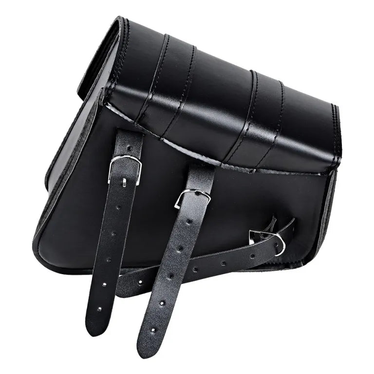 Leather Motorcycle Saddle Bags Solo Swingarm Side Tool Bag for Cruiser Bikes
